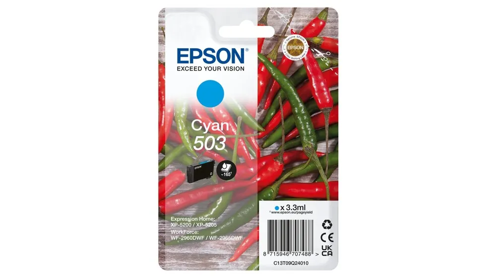 Originale Epson 503 cartuccia ciano - C13T09Q24010 - immagine 1
