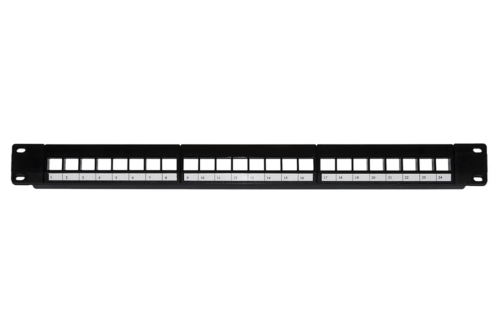 Patch Panel 24 Porte 19 Vuoto Colore Nero - immagine 1
