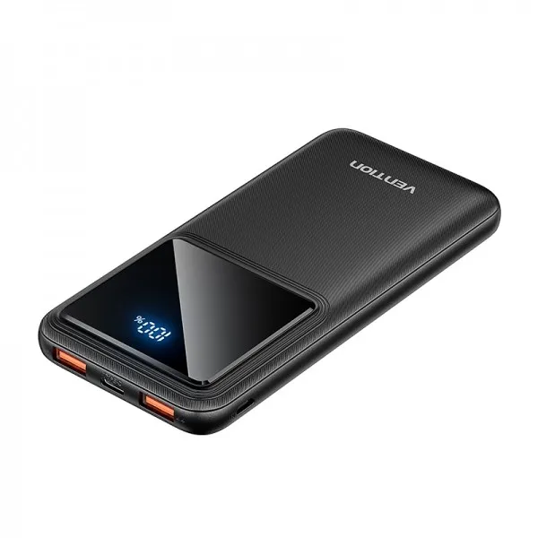 Vention Powerbank Batteria 10000mAh 225W USB (C+A+A) con Display LED - Nero - immagine 1