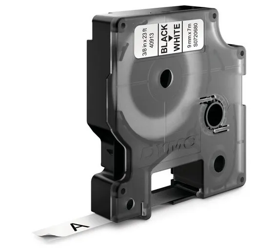 ORIGINALE DYMO Nastro Nero su bianco S0720680 40913 9mm x 7m nastro standard D1 - immagine 1
