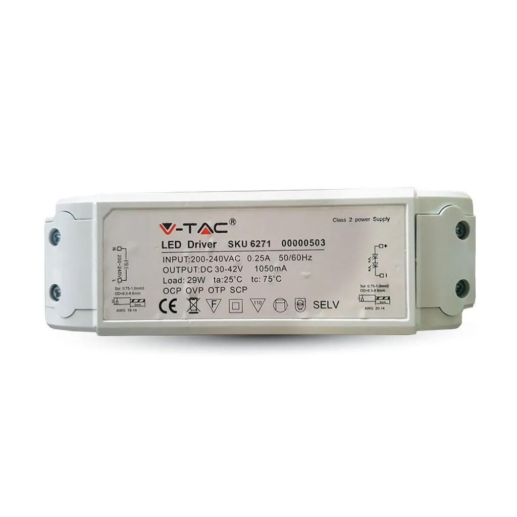 V-TAC Driver per Pannelli LED 29W Anti-Sfarfallio - immagine 1