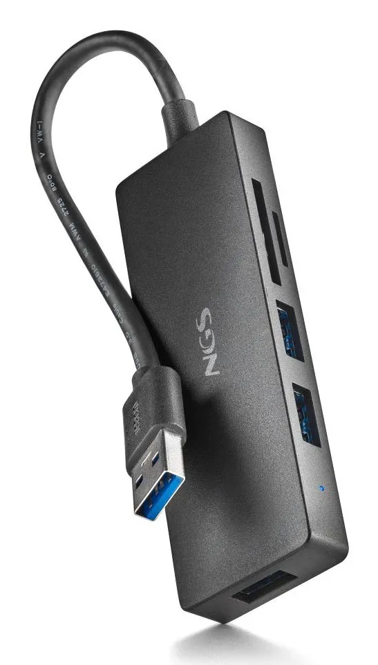 NGS IHUB READER USB 3.2 Gen 1 (3.1 Gen 1) Type-A 5000 Mbit/s Nero - immagine 1