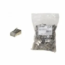 Confezione 100 Connettori 8 Poli Cat 5E Utp Non Schermato Rj45 Per Cavo Solido - immagine 1