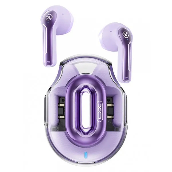 XO X43 Auriculares TWS - Bluetooth 5.4 - Autonomia hasta 18h con Estuche - USB-C - Emparejamiento Automatico - Compacto - Color Violeta - immagine 1