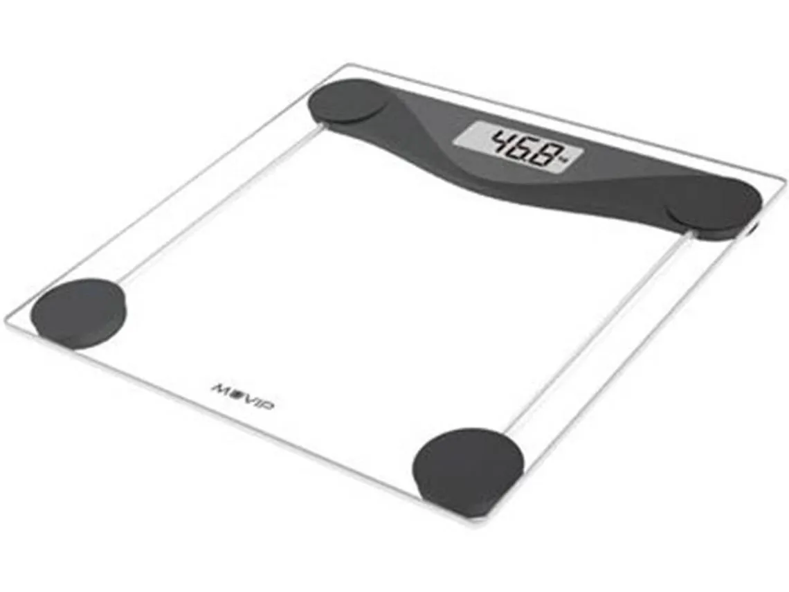 Bilancia Digitale da Bagno Muvip - Vetro Temperato - Spegnimento Automatico - Sensori ad Alta Precisione - Max. 180 kg - immagine 1