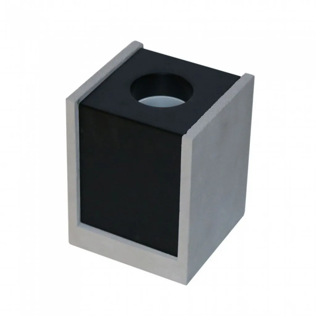 V-TAC Portafaretto LED GU10 Corpo in Gesso a Cubo Grigio Finitura Nera - immagine 1