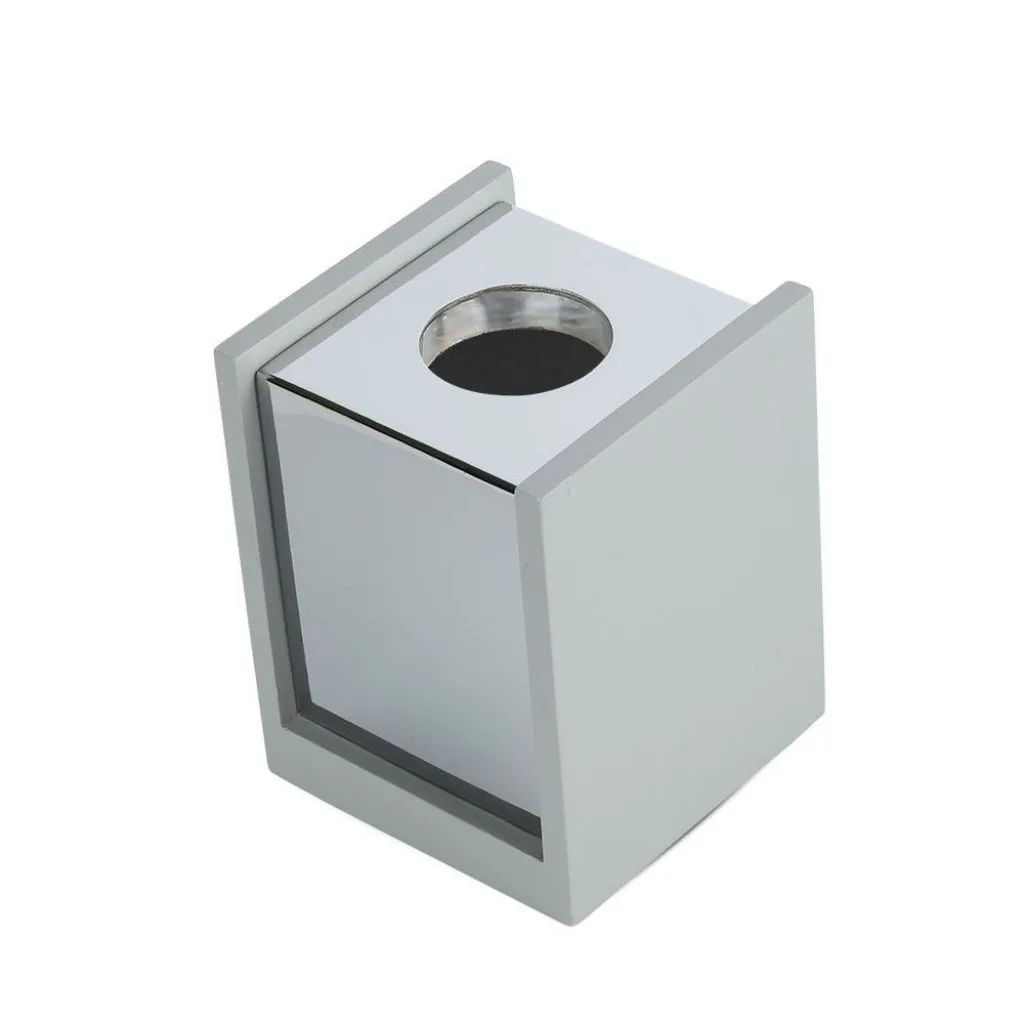 V-TAC Portafaretto LED GU10 Corpo in Gesso a Cubo Grigio Finitura Cromata - immagine 1