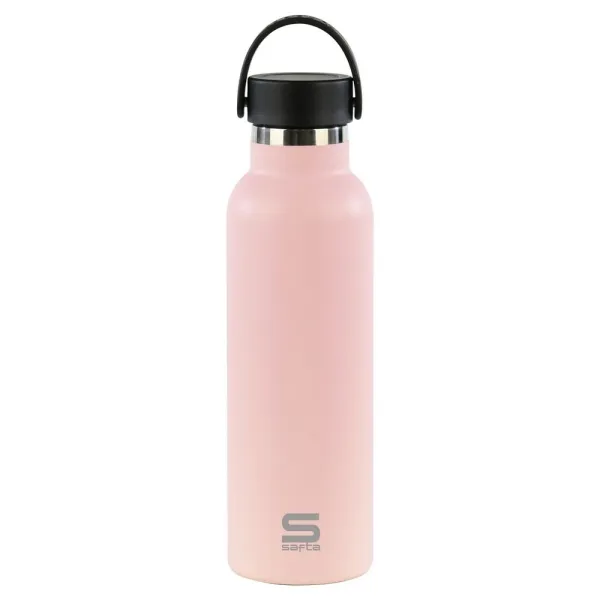 Borraccia termica Safta da 600 ml - Acciaio inossidabile - Manico superiore - Rosa - immagine 1