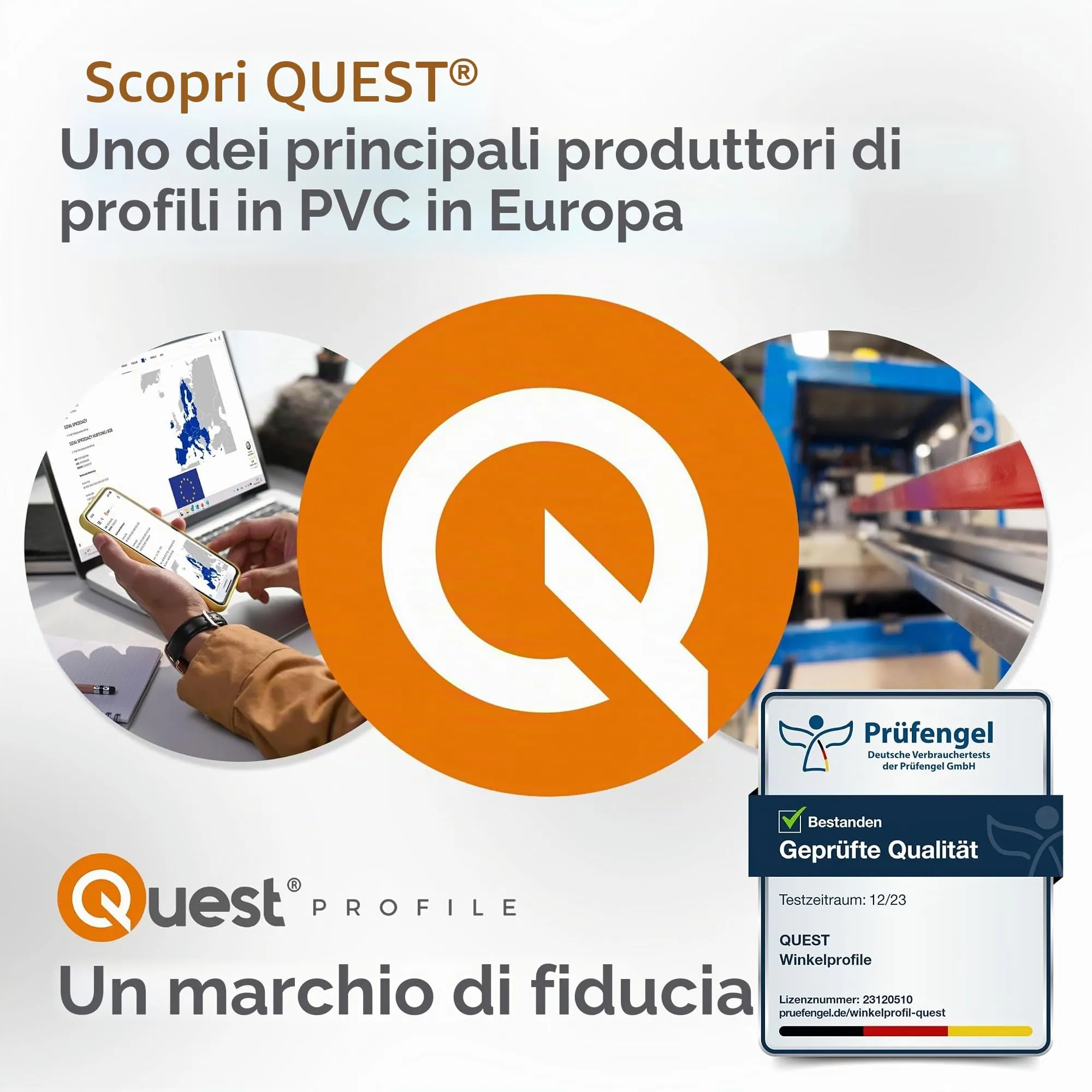 Quest Paraspigoli PVC 30x30 mm Protezione Bordi - Beige, 100 cm - immagine 9