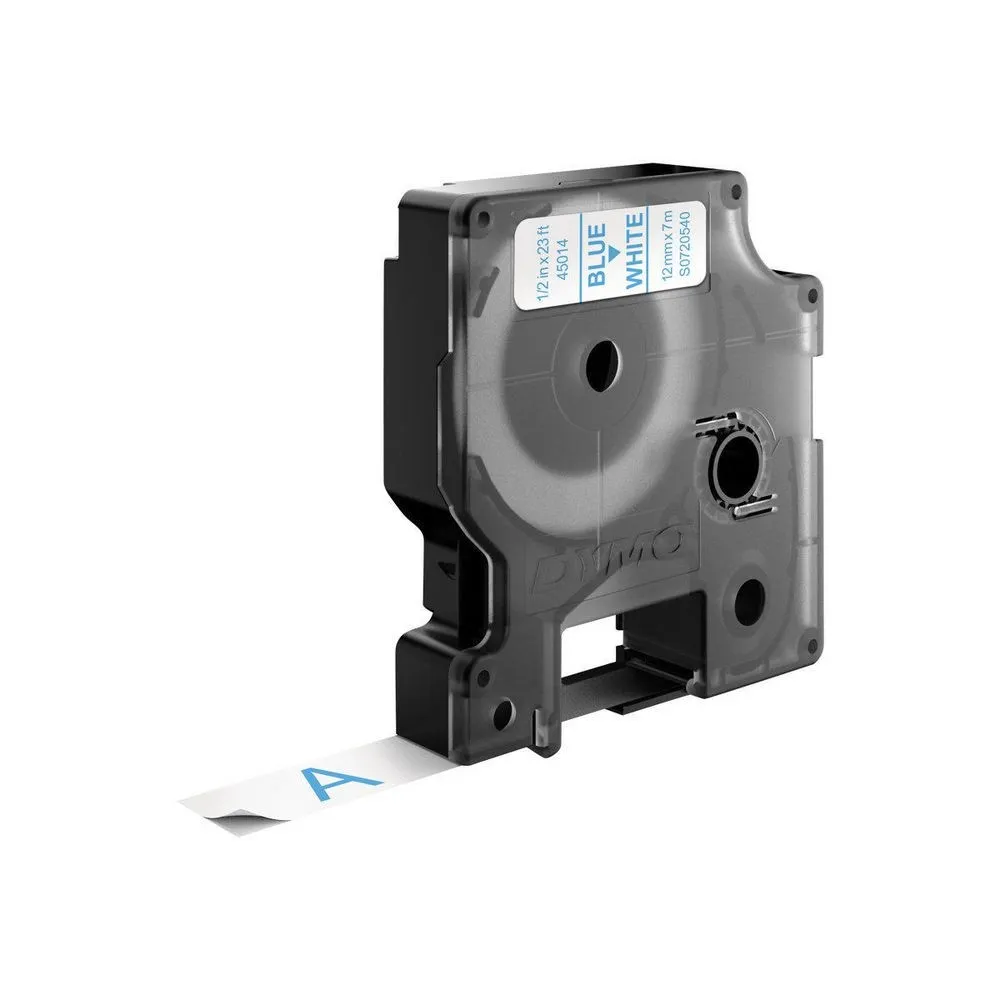 DYMO D1 - Standard Etichette - Blu su bianco- 12mm x 7m - immagine 1
