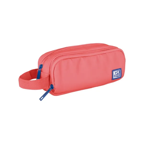 Astuccio Oxford B-Smart - 3 scomparti - Maniglia laterale - Realizzato con materiale riciclato - Colore anguria - immagine 1