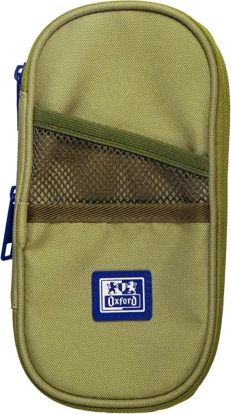 Astuccio espandibile Oxford B-Max - 1 scomparto capiente - 2 tasche esterne - Realizzato in materiale riciclato - Verde Safari - immagine 1