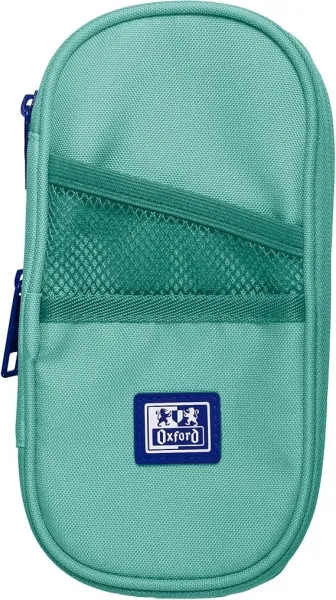 Astuccio espandibile Oxford B-Max - 1 scomparto capiente - 2 tasche esterne - Realizzato in materiale riciclato - Colore verde menta ghiaccio - immagine 1