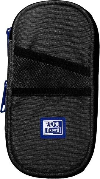 Astuccio espandibile Oxford B-Max - 1 scomparto capiente - 2 tasche esterne - Realizzato in materiale riciclato - Nero - immagine 1