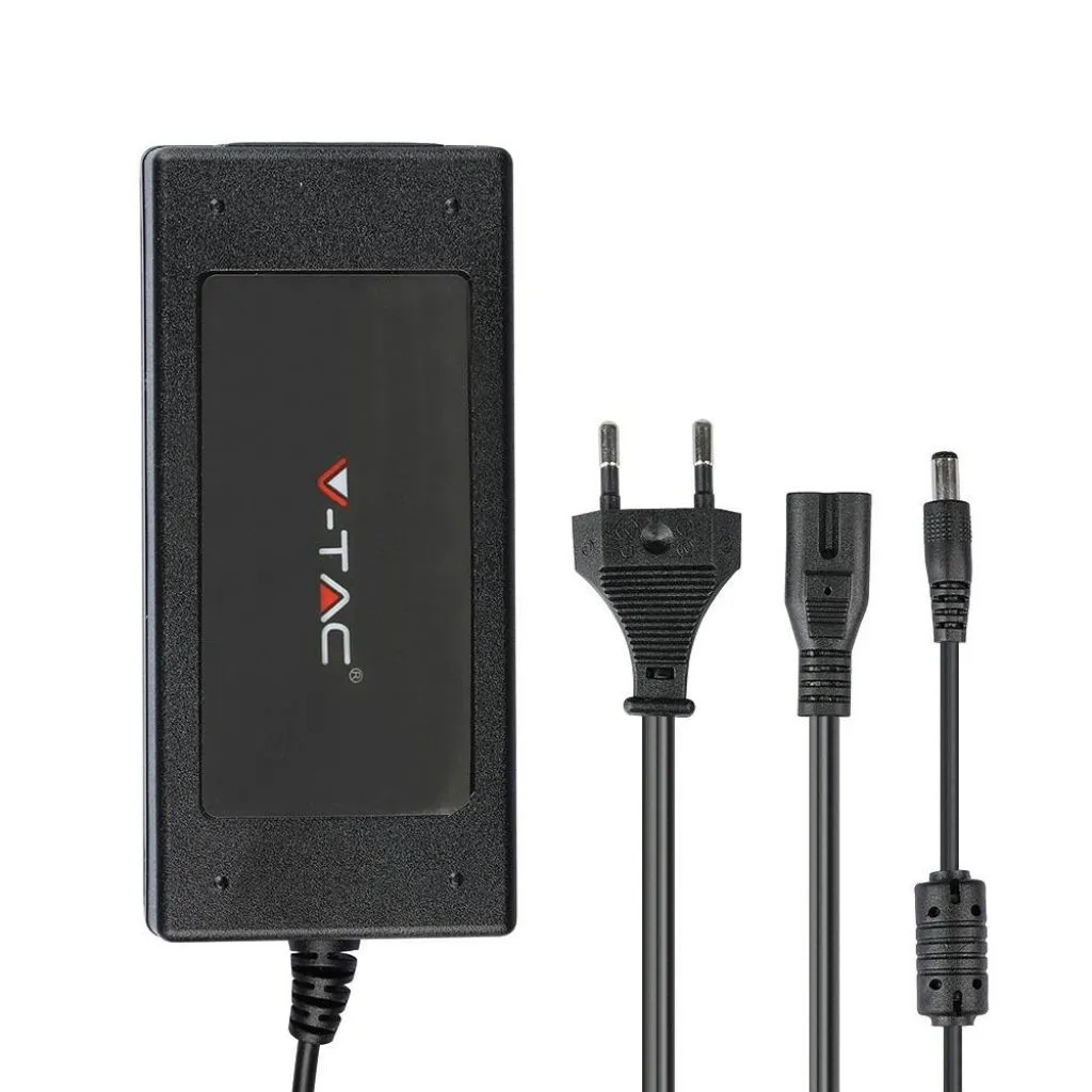 V-TAC Alimentatore in Plastica 78W 12V 65A Plug&Play con Jack 21 Colore Nero IP44 - immagine 1