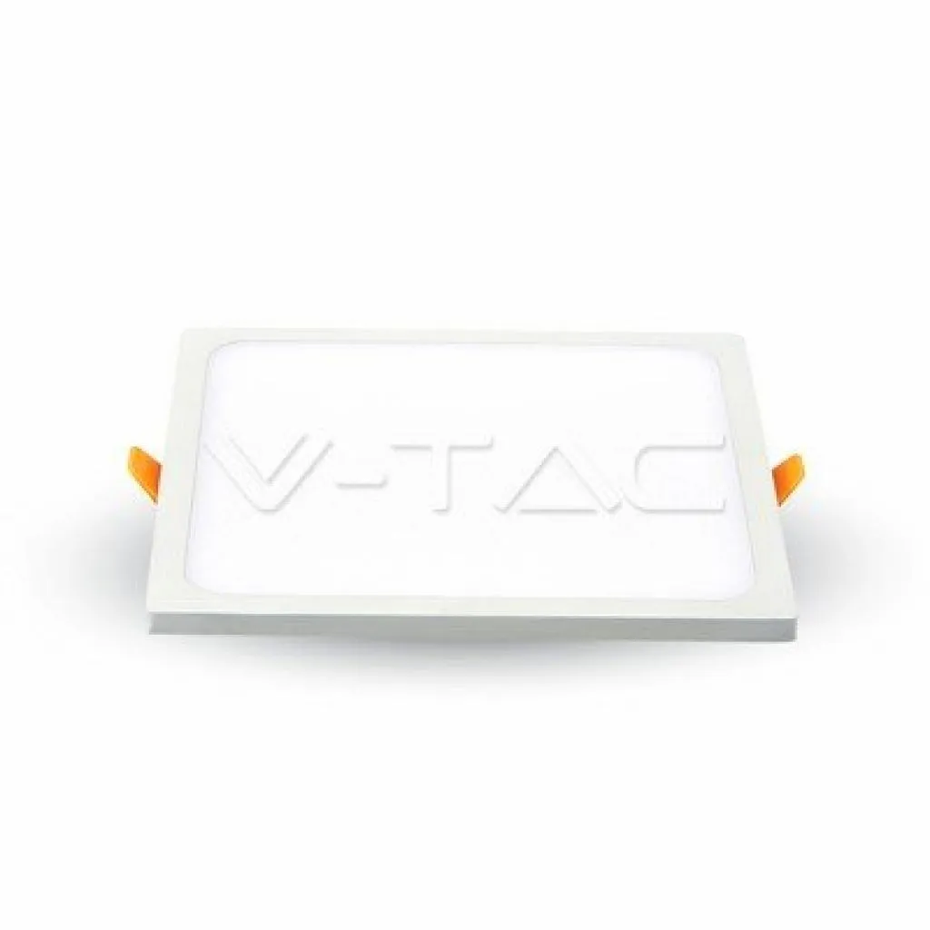 V-TAC Mini Pannello LED 22W 100LM/W Montaggio ad Incasso Quadrato 6400K - immagine 1