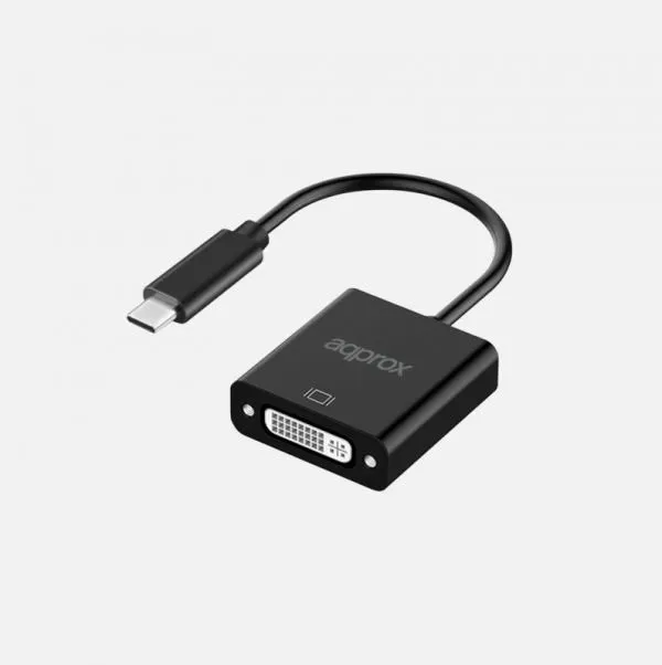 Approx APPC51 adattatore per inversione del genere dei cavi USB-c DVI Nero - immagine 1