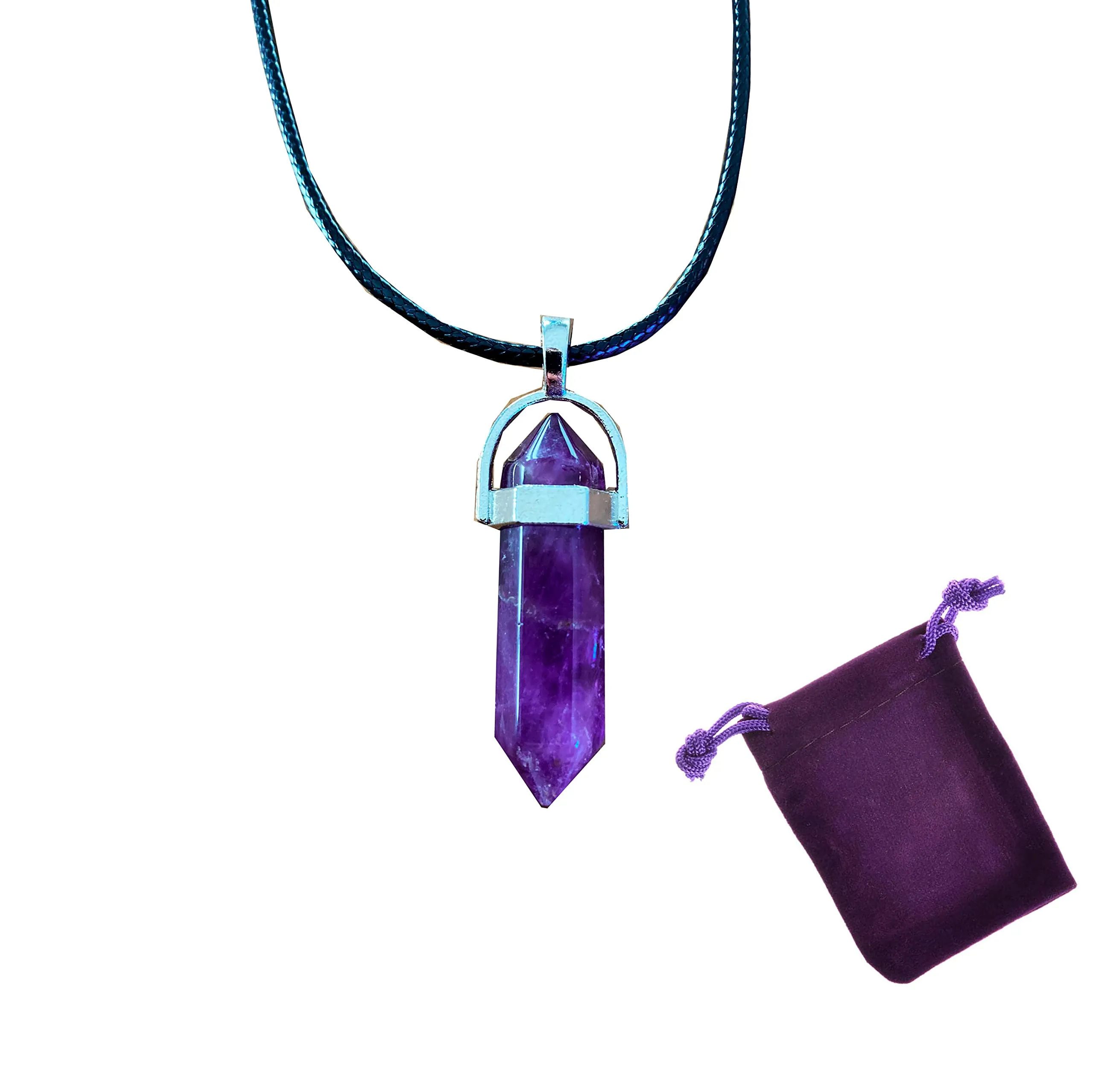 Pandiui23 Ciondolo in pietra naturale, collana chakra in pietra, ciondolo perlina di pietre naturali, M, Metallo, Non applicabile. - immagine 1
