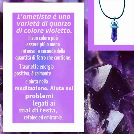Pandiui23 Ciondolo in pietra naturale, collana chakra in pietra, ciondolo perlina di pietre naturali, M, Metallo, Non applicabile. - immagine 4