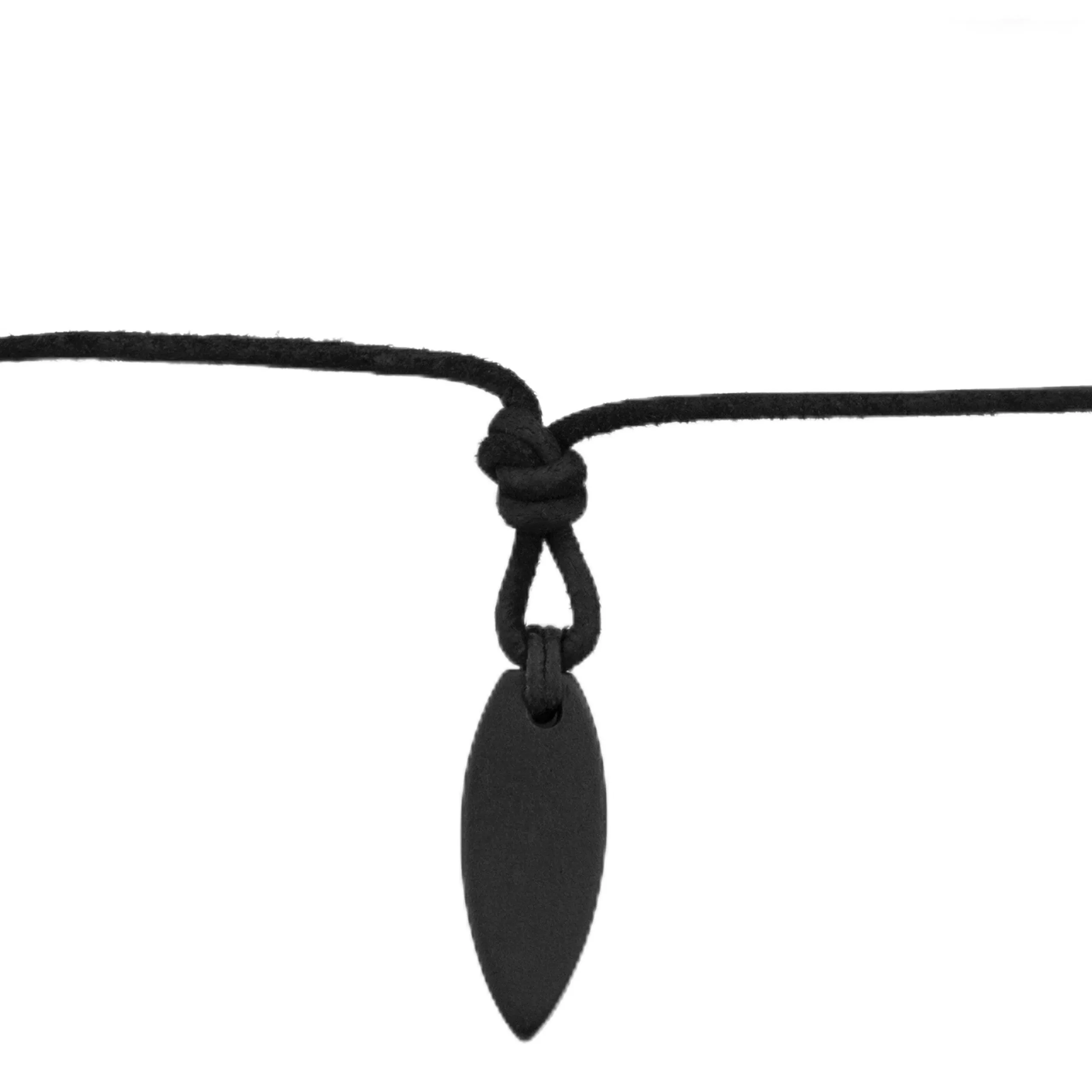 LOCAL LEAGUE Collana in Pelle da Uomo con Pendente Nero TAVOLA DA SURF - Corda Perizoma Regolabile con Cordino Invecchiato per Fidanzato SPIAGGIA Surf Hawaii Festival Festa Vacanza Discoteca - immagine 1