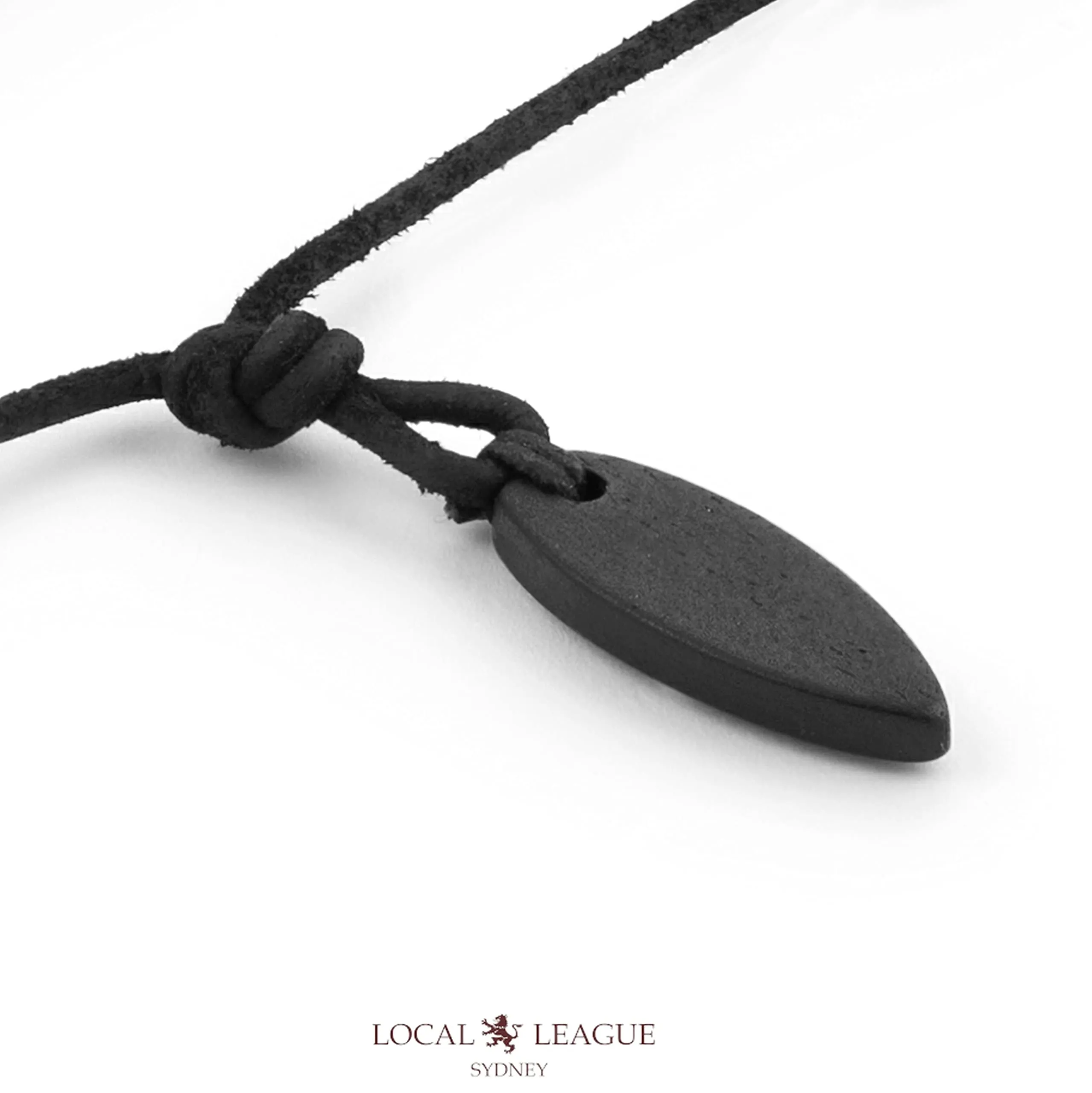LOCAL LEAGUE Collana in Pelle da Uomo con Pendente Nero TAVOLA DA SURF - Corda Perizoma Regolabile con Cordino Invecchiato per Fidanzato SPIAGGIA Surf Hawaii Festival Festa Vacanza Discoteca - immagine 5