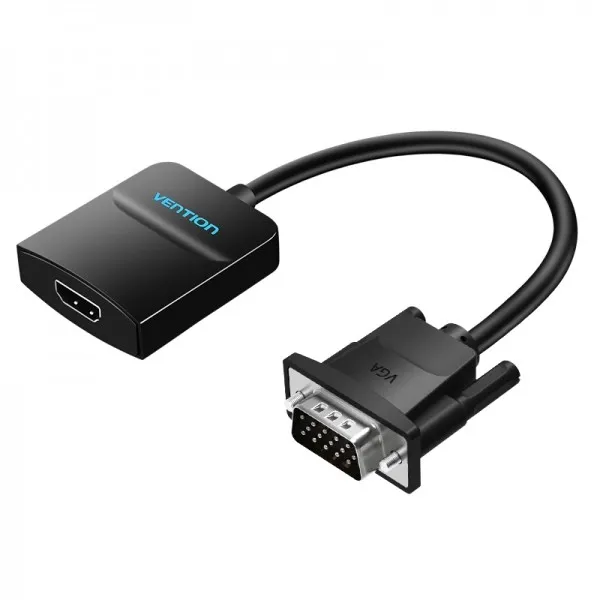 Convertitore VGA maschio a HDMI femmina Vention - 05 m - Nero - immagine 1