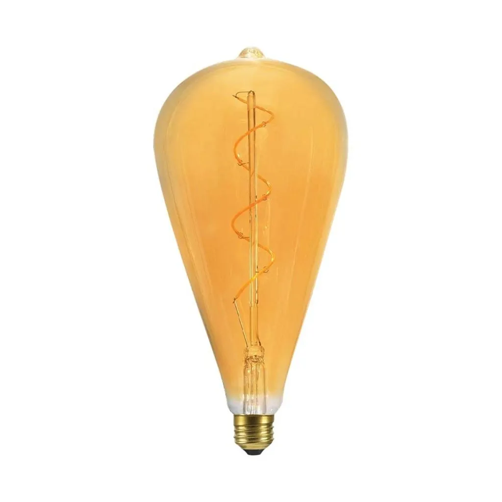 V-TAC Lampadina LED E27 4W ST120 Filamento a Spirale Ambrato 2700K - immagine 1