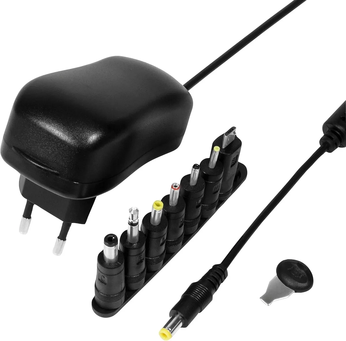 Alimentatore Universale 3-12 Volt 24 Watt Con 7 Connettori Intercambiabili - immagine 1