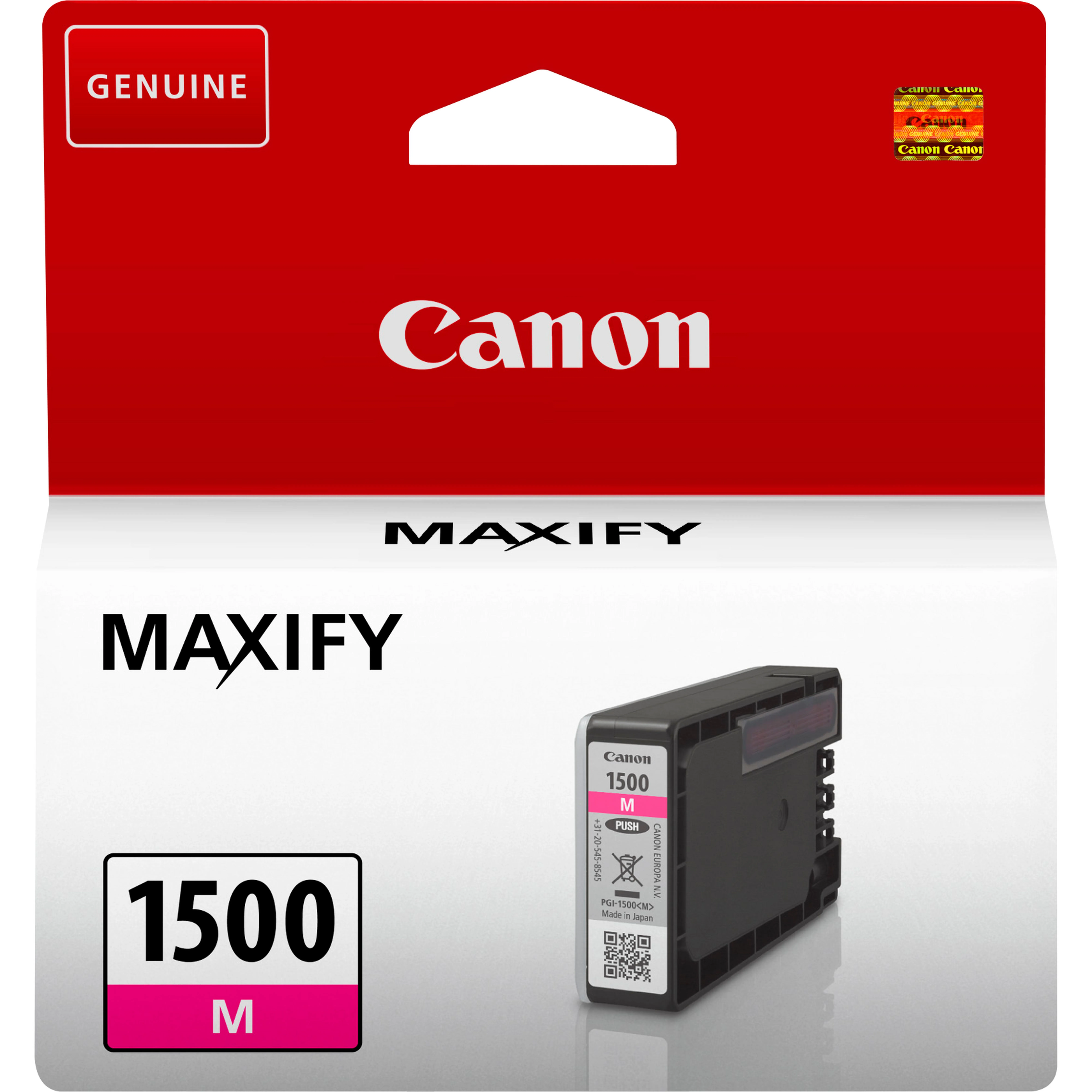 ORIGINALE Canon Cartuccia d'inchiostro magenta PGI-1500m 9230B001 300 pagine 45ml - immagine 1