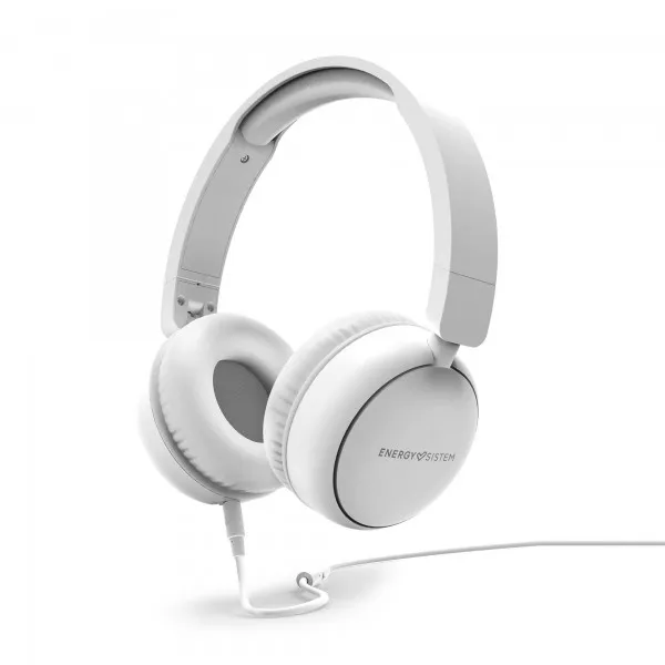 Cuffie circumaurali Energy Sistem - Design ultraleggero - Microfono integrato - Cavo rimovibile - Compatibili con Mac/PC/Smartphone/Tablet - Bianco - immagine 1