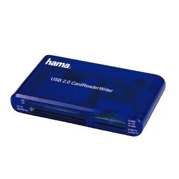 Hama USB CardReaderWriter 35in1 lettore di schede Blu - immagine 1