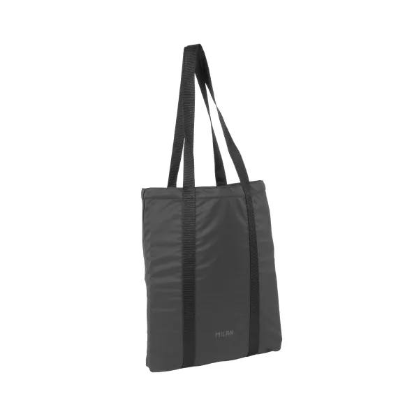 Borsa tote Milan Shadow 5L - Chiusura con coulisse - Leggera e pratica - Nera - immagine 1