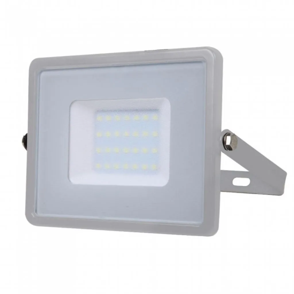 V-TAC PRO Faro LED SMD Chip Samsung 30W Colore Grigio 6400K IP65 - immagine 1
