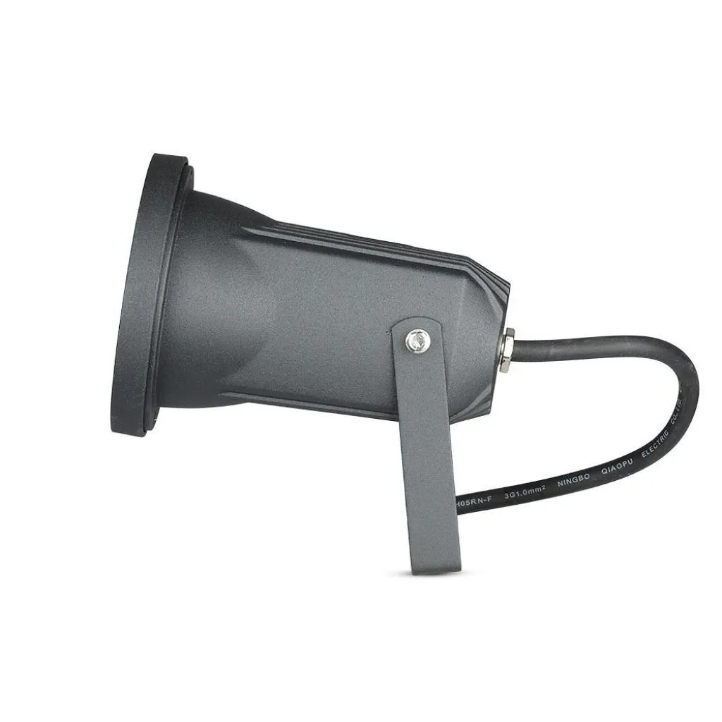 V-TAC Picchetto con Portalampada GU10 (Max 35W) Orientabile Colore Nero IP44 - immagine 1
