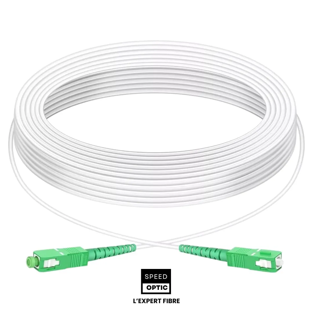 Cavo Fibra Ottica 10 m SC/APC a SC/APC, Prolunga TIM Vodafone Fastweb - immagine 5