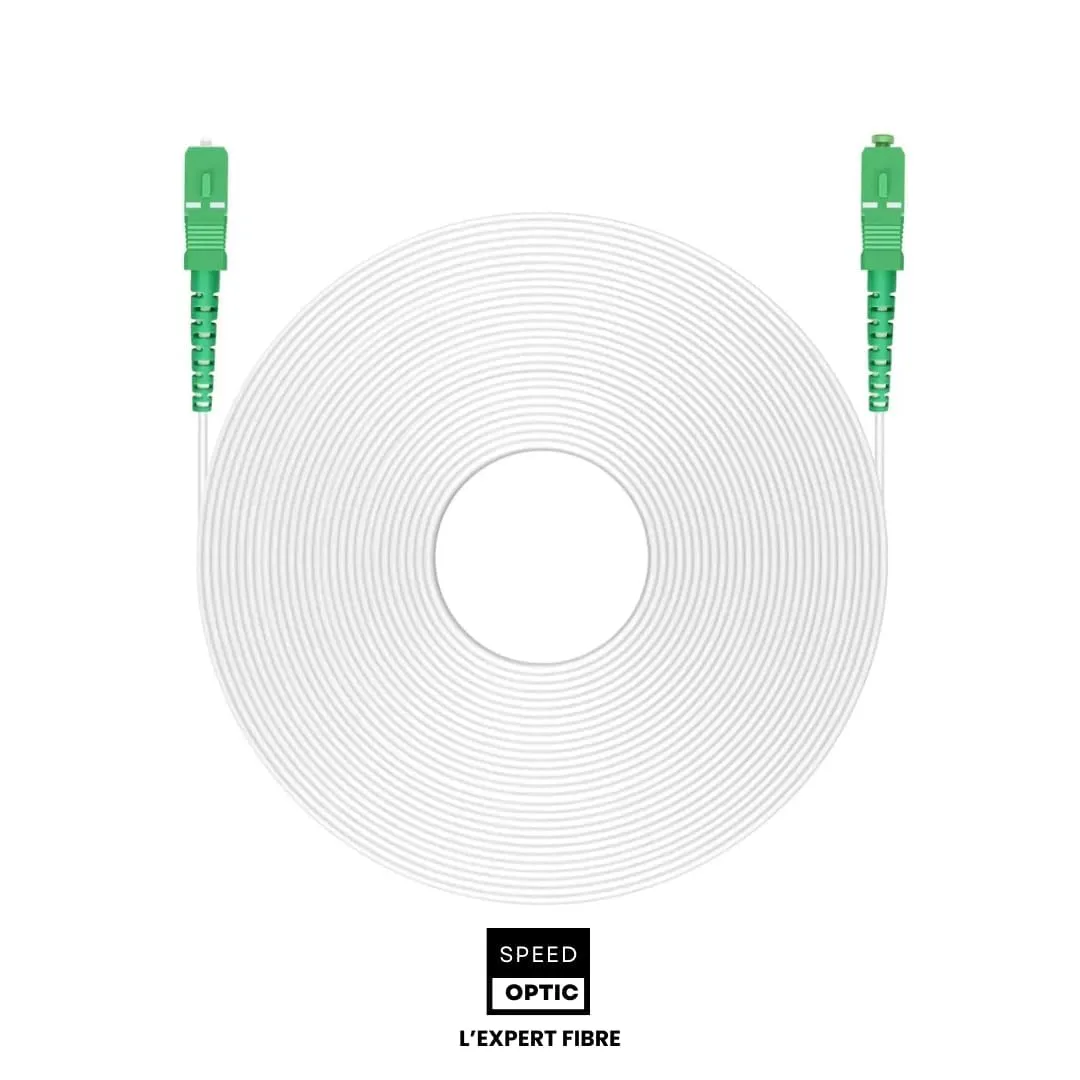 Cavo Fibra Ottica 10 m SC/APC a SC/APC, Prolunga TIM Vodafone Fastweb - immagine 6