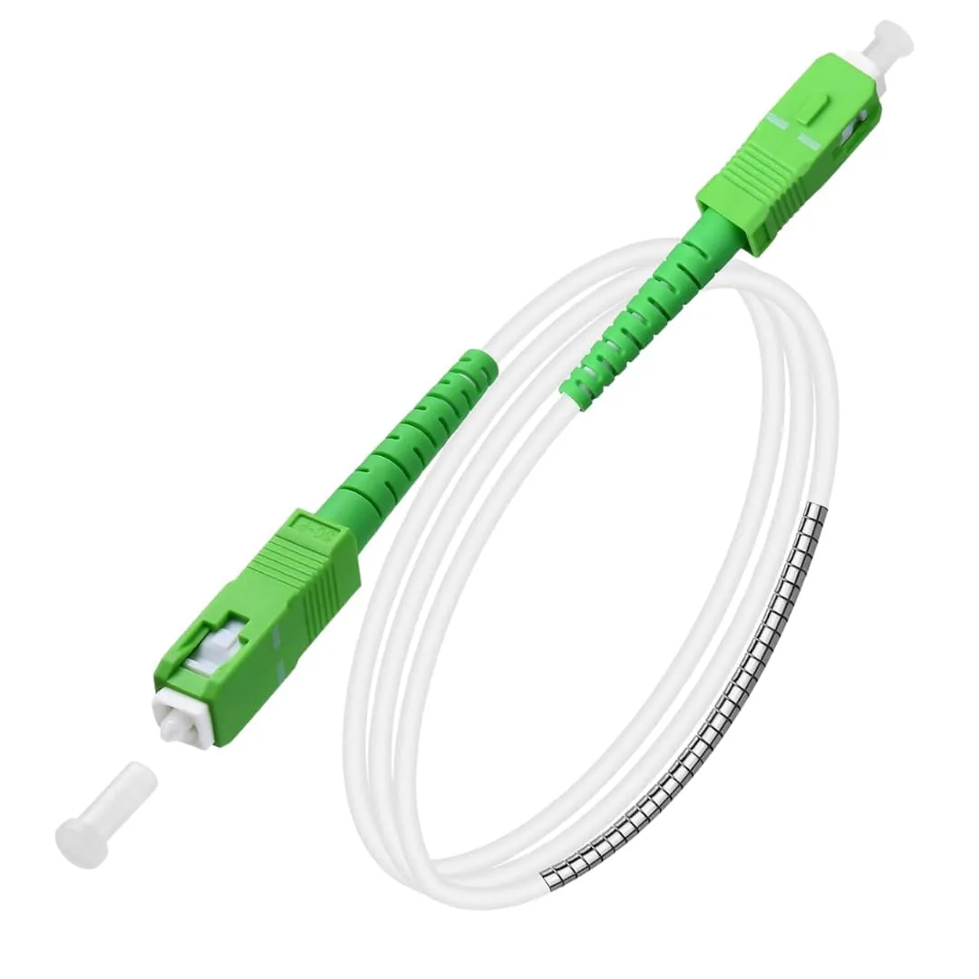 Cavo Fibra Ottica 2 m SC/APC a SC/APC, Prolunga TIM Vodafone Fastweb - immagine 1