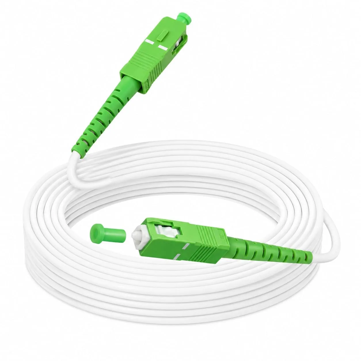 Cavo Fibra Ottica 20 m SC/APC a SC/APC, Prolunga TIM Vodafone Fastweb - immagine 1