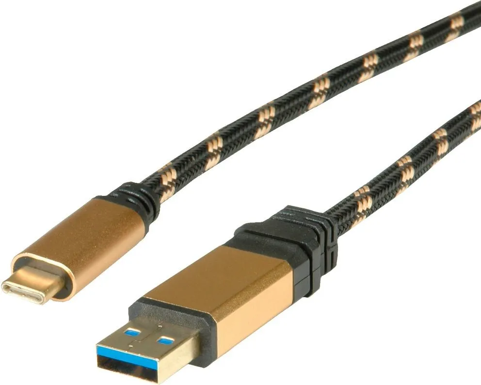 Cavo Usb 3.1 A-C 1Mt M/M Type C Gold Roline - immagine 1