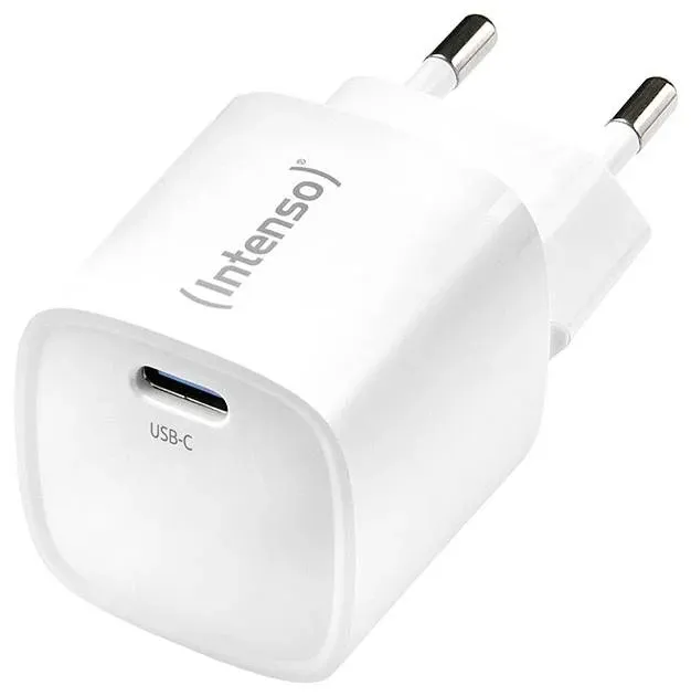 Intenso Alimentatore Fast 30W 1 Entrata Usb C Gan Bianco - immagine 1