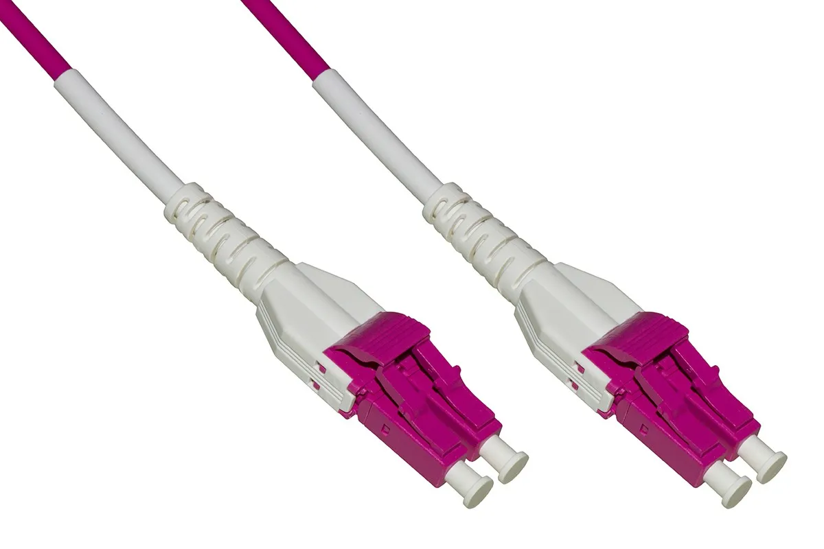 Cavo Fibra Ottica Lc A Lc Multimode Duplex Om4 50/125 Mt.5 Uniboot - immagine 1