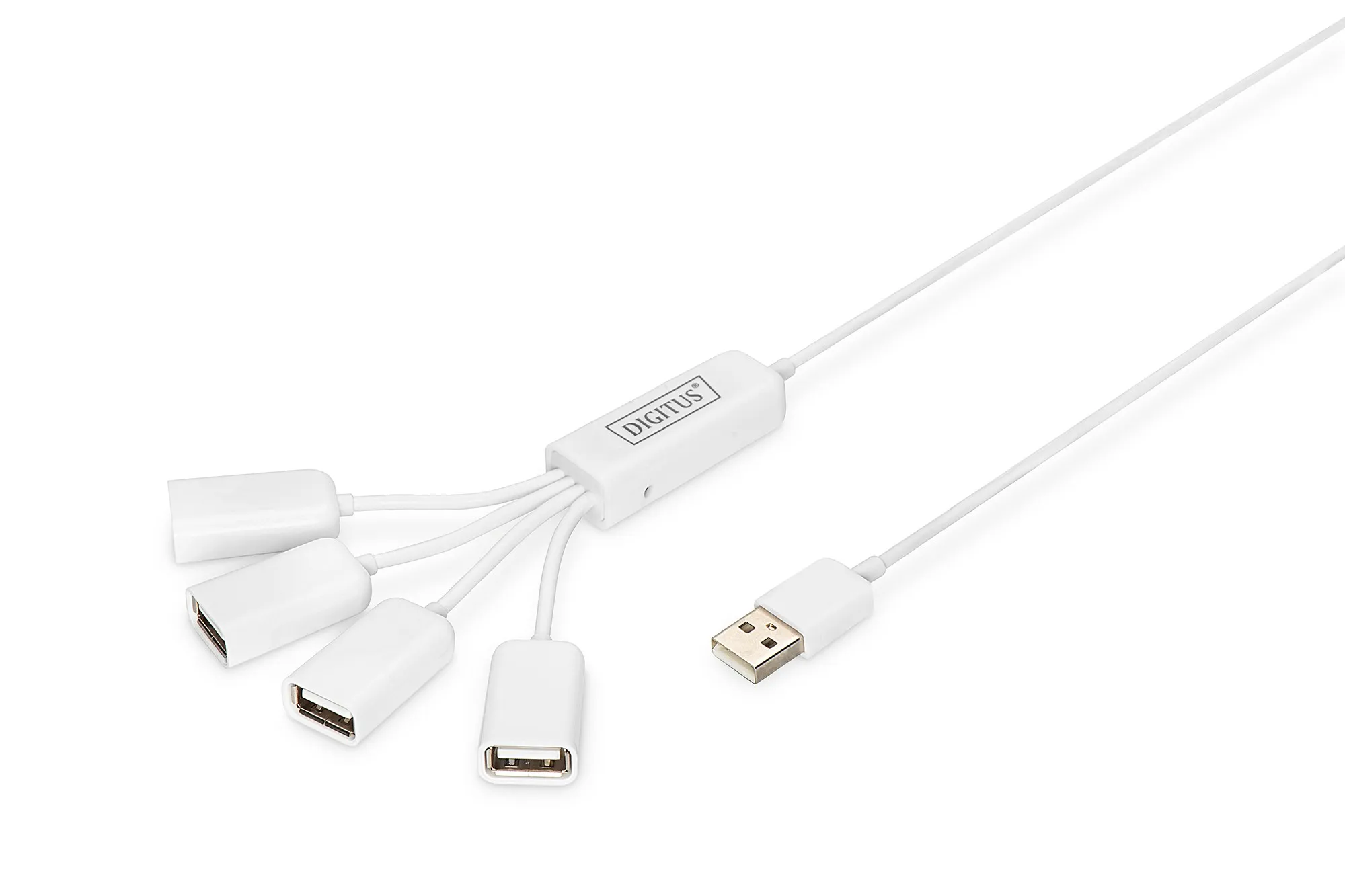 Hub Usb 4 Porte A Coda Con Cavetti - immagine 1