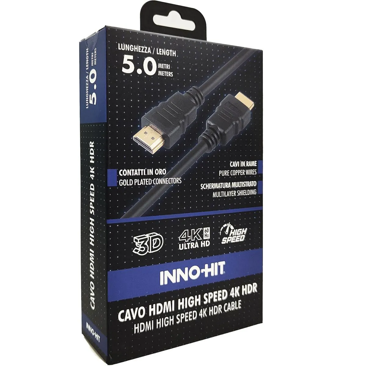 Innohit Cavo Hdmi 4K Hdr High Speed 60Hz 5 Mt - immagine 1