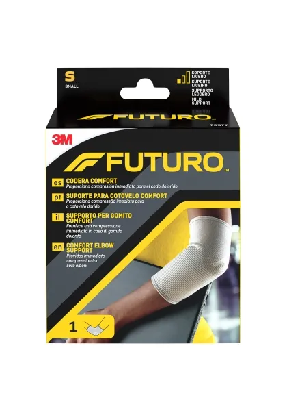 Supporto per gomito Futuro Comfort - Taglia S (229 - 254 cm) - Traspirante - Elastico - Anatomico - Grigio - immagine 1
