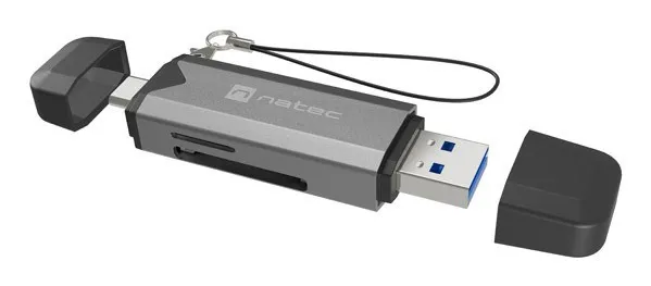 NATEC NCZ-2262 lettore di schede USB 3.1 Interno Nero Grigio scuro - immagine 1