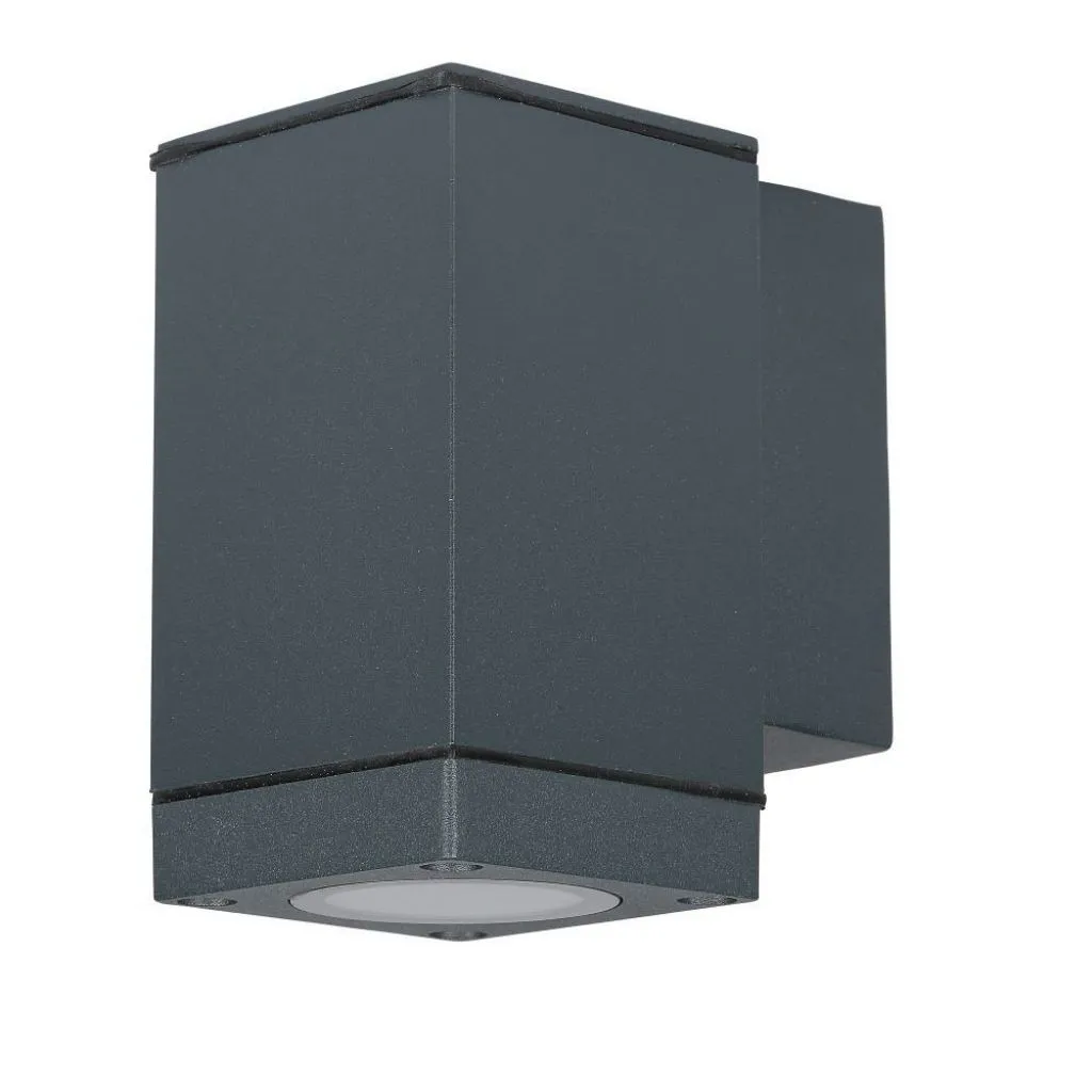 V-TAC Lampada LED da Muro con Portalampada GU10 Fascio Luminoso Inferiore Colore Grigio Scuro IP44 - immagine 1