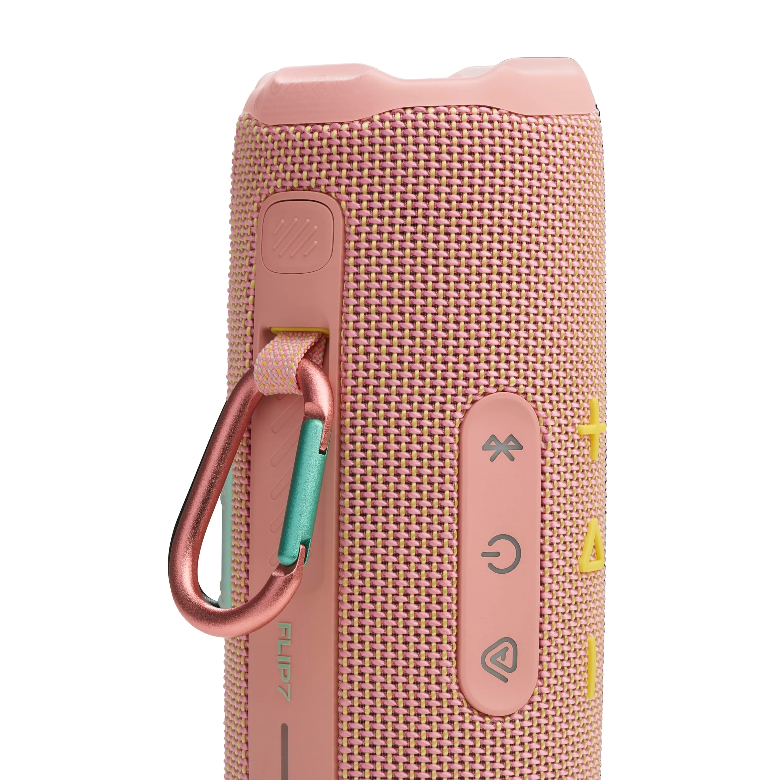 JBL Flip 7 - Altoparlante portatile impermeabile e a prova di caduta, suono Bold Pro con AI Sound Boost, 16 ore di riproduzione e sistema PushLock con accessori intercambiabili (rosa) - immagine 4