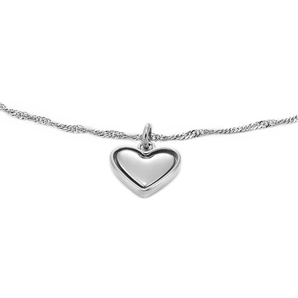 Fossil Bracciale a catena sottile da donna in acciaio inox con chiusura a moschettone - immagine 3