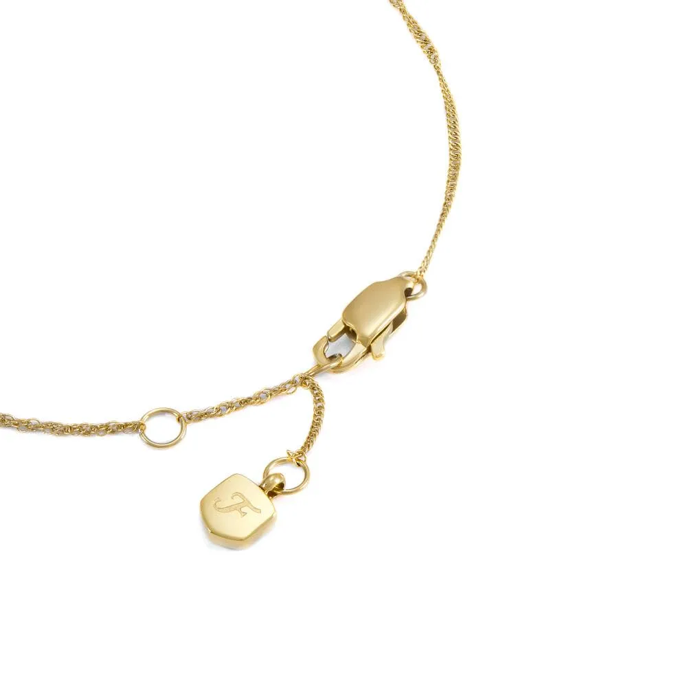 Fossil Bracciale a catena sottile da donna in acciaio inox con chiusura a moschettone - immagine 4