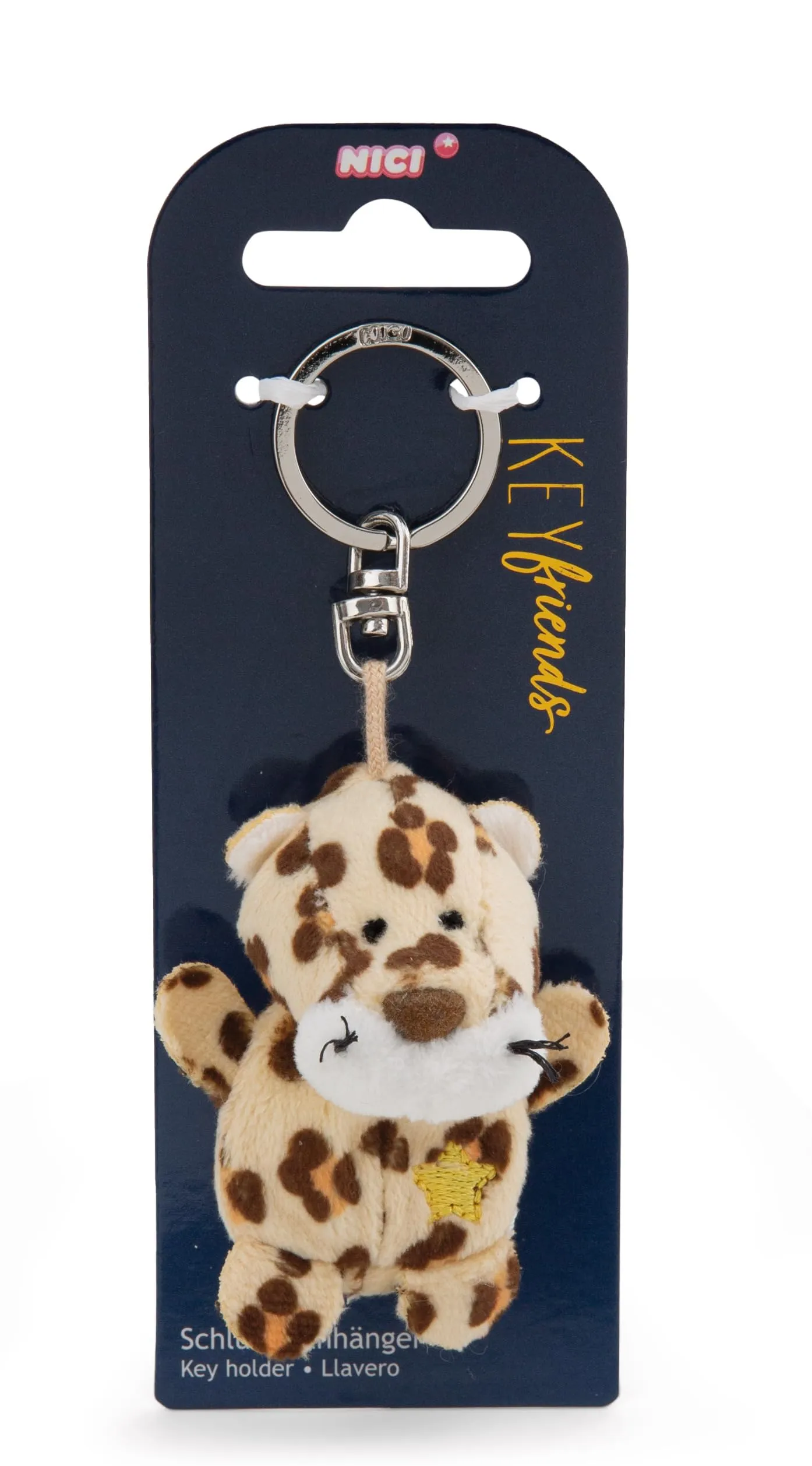 Portachiavi Leopardo con la stella 5cm - immagine 3